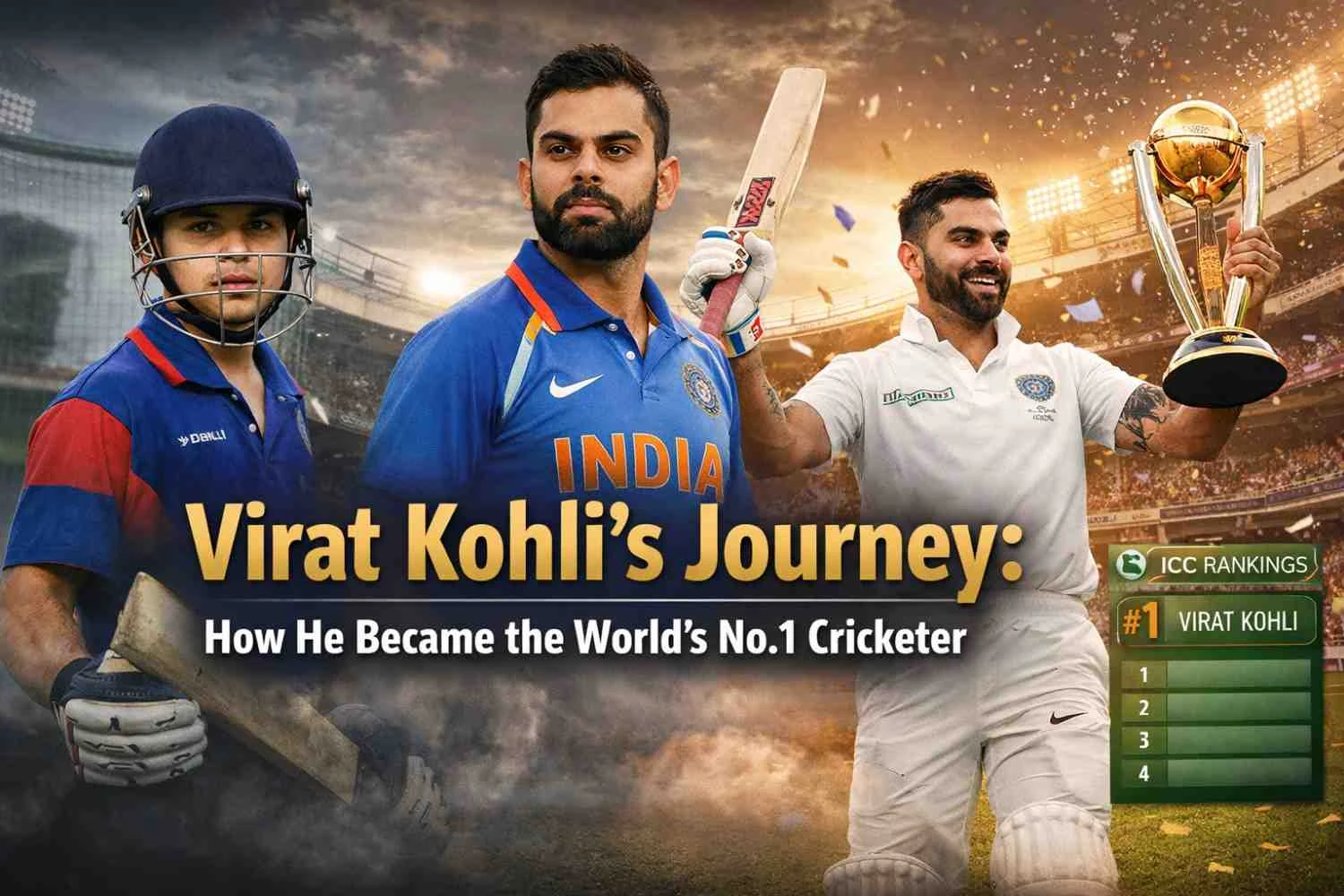 Virat Kohli’s Journey: How He Became the World’s No.1 Cricketer