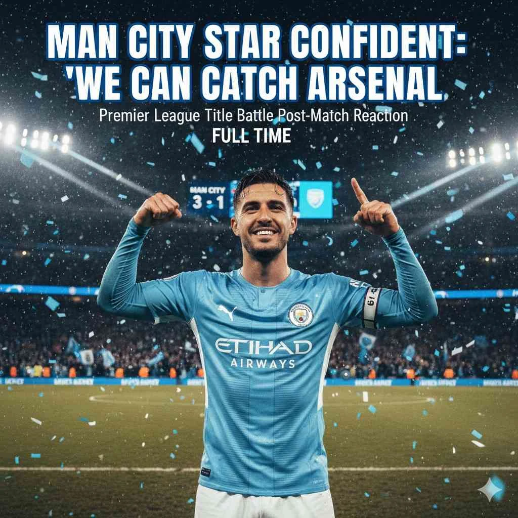 Man City Star Confident: “We Can Catch Arsenal” in Premier League Title Battle