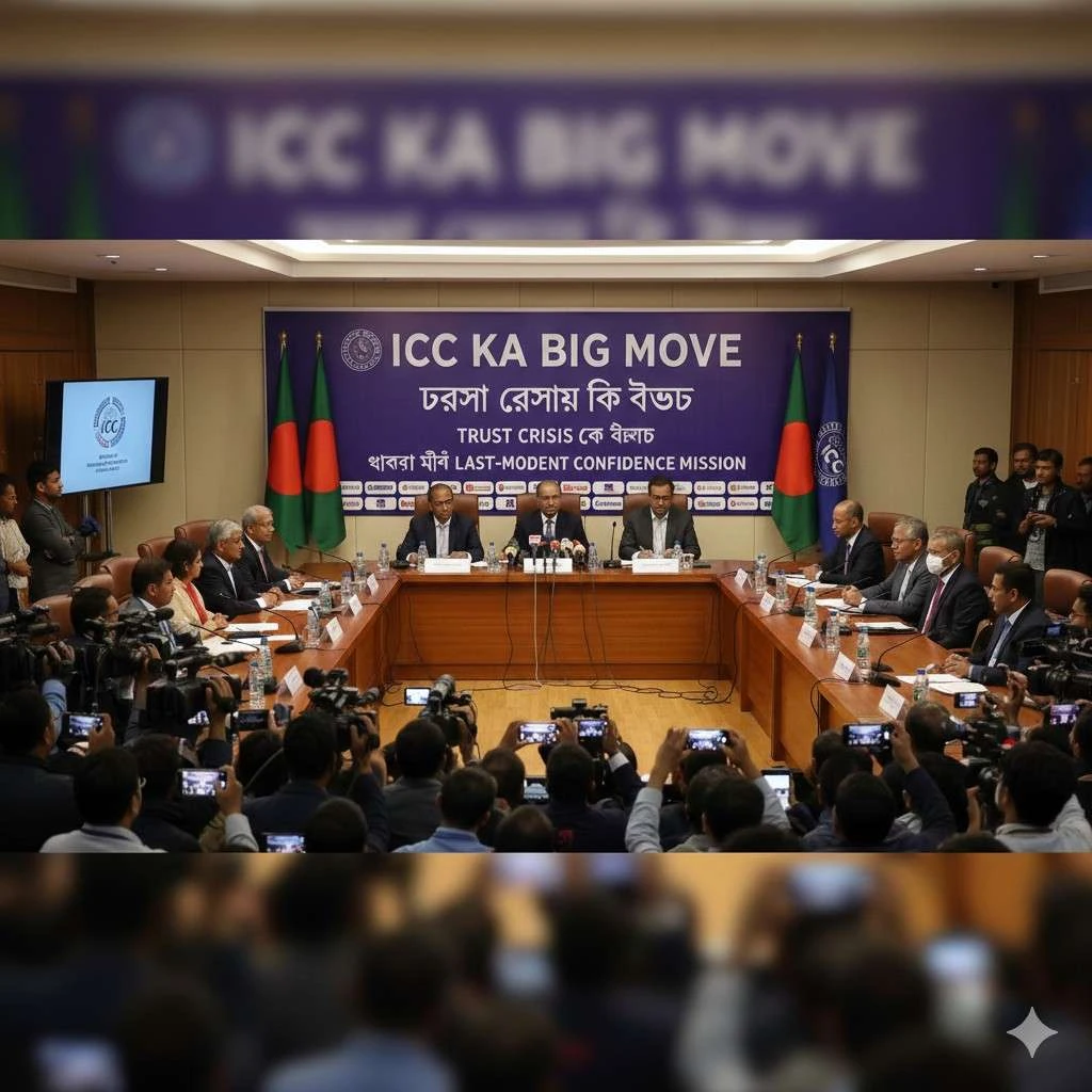 ICC Ka Big Move: Trust Crisis Ke Beech Dhaka Mein Last-Moment Confidence Mission