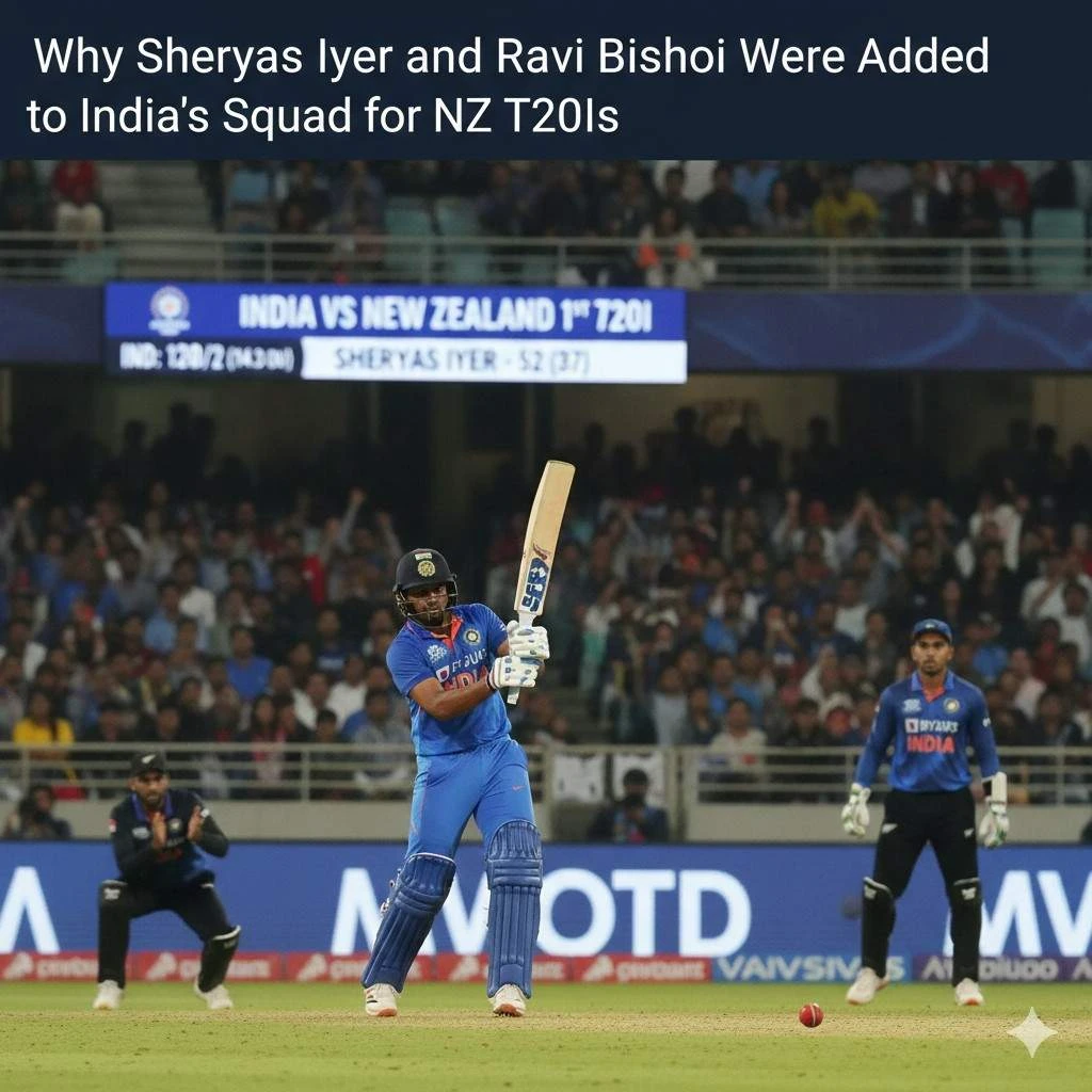 Why Shreyas Iyer and Ravi Bishnoi Were Added to India’s Squad for NZ T20Is