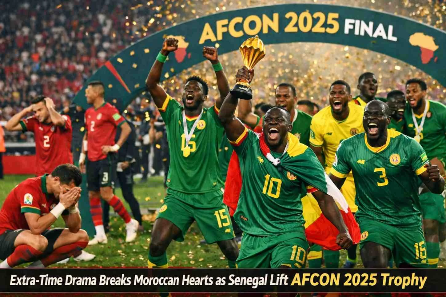 extra-Time Drama Breaks Moroccan Hearts as Senegal Lift AFCON 2025 Trophy