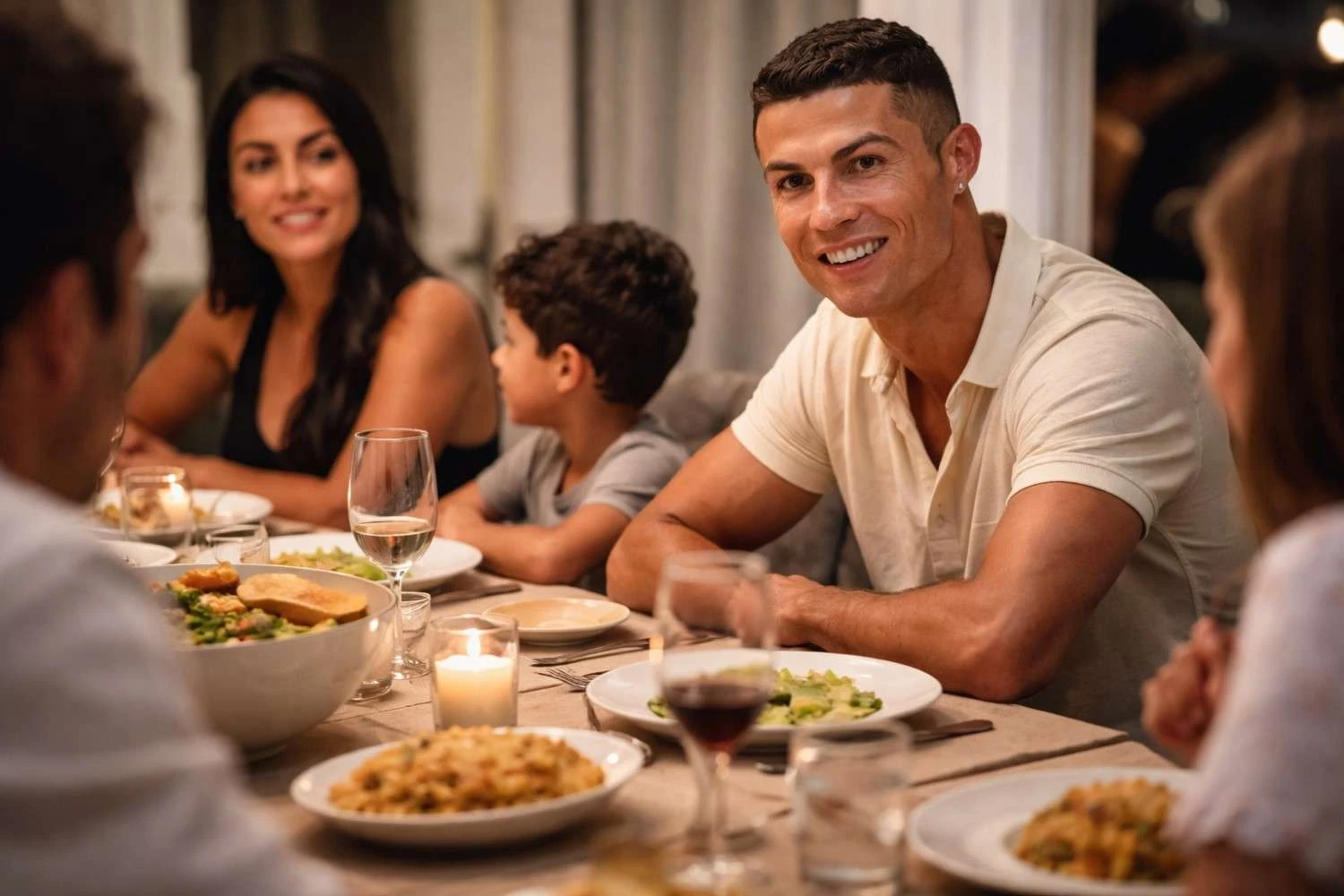 Cristiano Ronaldo’s Charm Revealed as Georgina Rodríguez’s Sister Shares Candid Table Moment